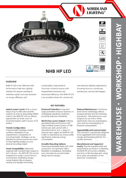 NL57 Nordland NHB HB LED Highbay Lighting